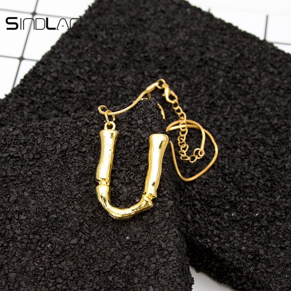 The Lost Saint- Bamboo Initial Letter Necklaces